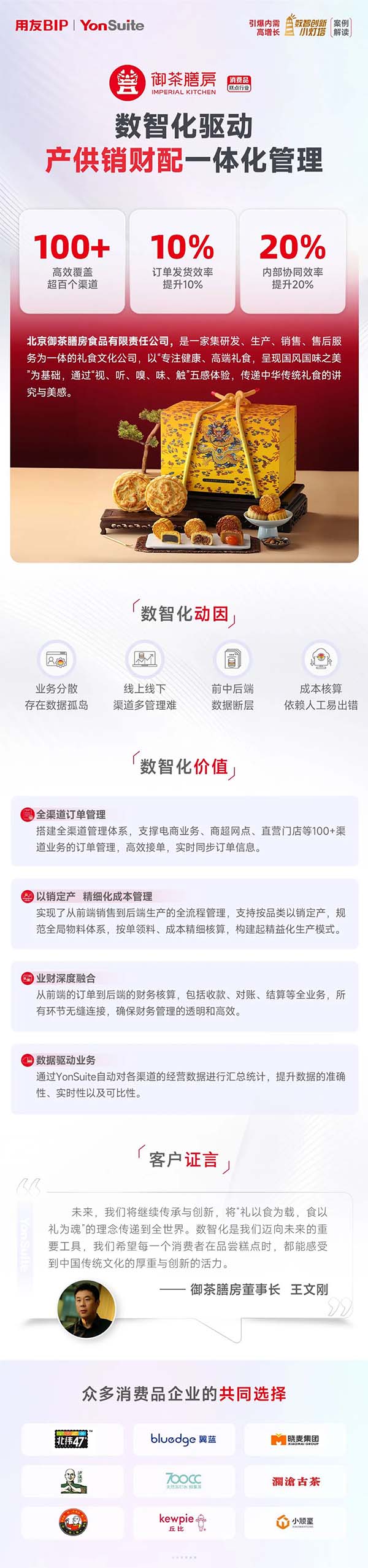 消費(fèi)品丨御茶膳房：產(chǎn)供銷(xiāo)財(cái)配一體化，打造“零障礙”協(xié)作鏈